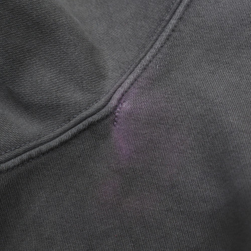 GAP Men Grey Logo Crew Neck Fleece L Pullover Sweatshirt