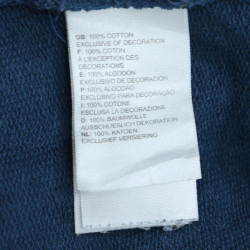 The North Face Men's Blue Pullover Hoodie Medium