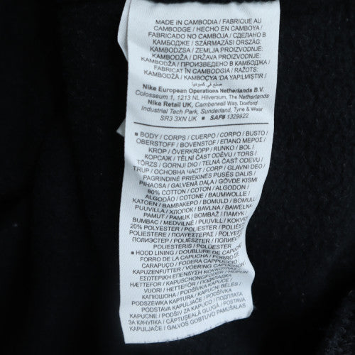 Nike Men's Black Pullover Hoodie Small Fleece Regular Fit