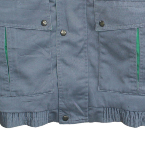 Adolphe Lafont Mens Grey Workwear Jacket Size L Cotton Blend
