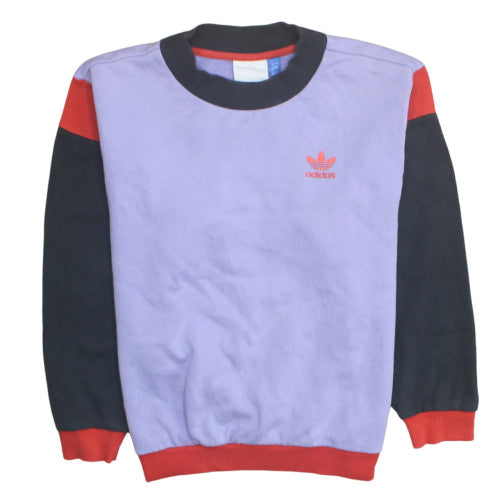 Adidas Women Purple Red Crew Neck Pullover Sweatshirt Size 12