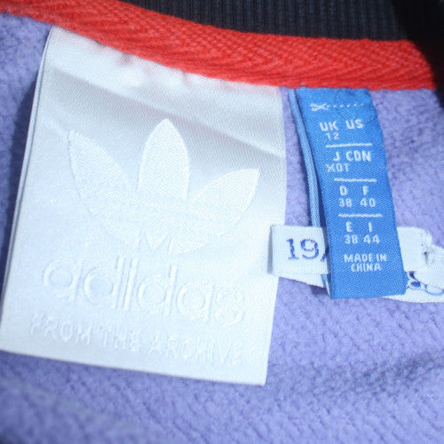 Adidas Women Purple Red Crew Neck Pullover Sweatshirt Size 12