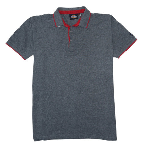 Dickies Men's Grey Short Sleeve Polo Shirt 3XL Cotton Blend