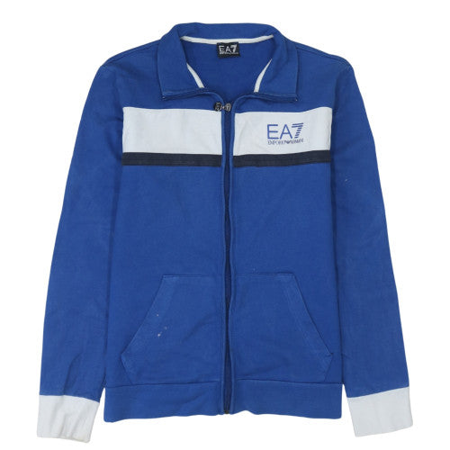 EA7 Emporio Armani Men's Blue Full Zip Sweatshirt XL
