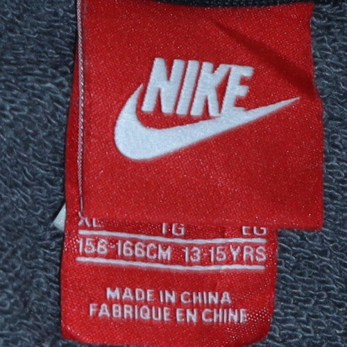 Nike Teens Grey Full Zip Hoodie Sweatshirt 158-166cm 13-15yrs
