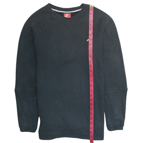 Nike Men's Black M Crew Neck Pullover Sweatshirt 80% Cotton