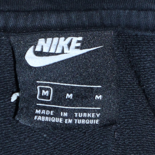 Nike Men's Black Pullover Hoodie M Fleece Sports Logo Sweatshirt
