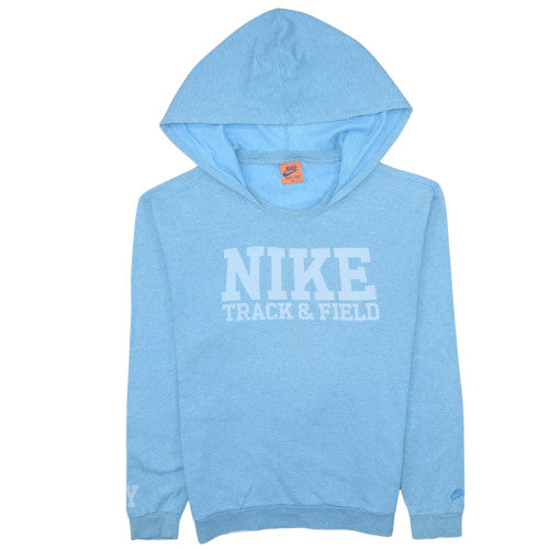 Nike Men's Blue Pullover Hoodie M Track & Field Graphic Sweatshirt