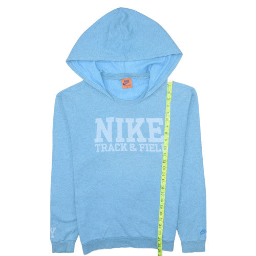 Nike Men's Blue Pullover Hoodie M Track & Field Graphic Sweatshirt