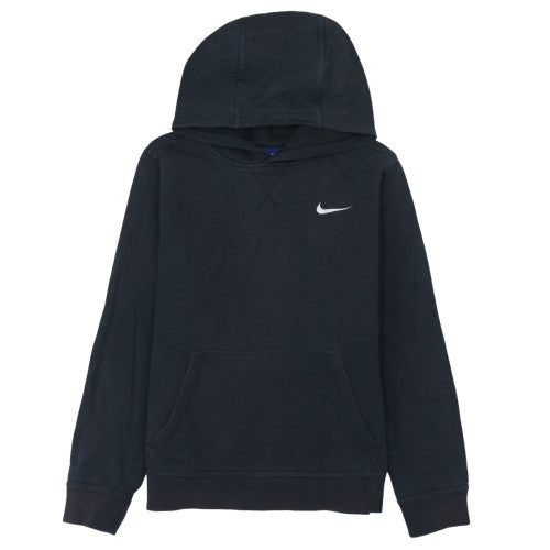 Nike Teens Black Pullover Hoodie L Regular Fit Sports Fleece