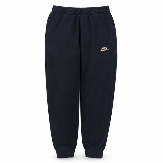 Front view of Nike men’s black small jogger sweatpants elastic waist fleece lined