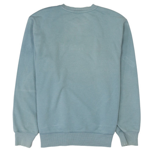 Carhartt Men's Blue Logo Crew Neck Sweatshirt Size M