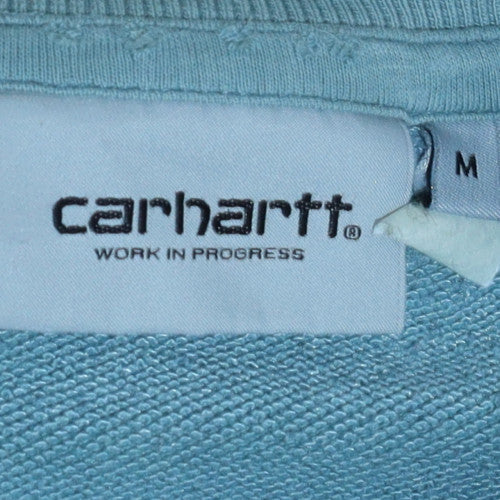 Carhartt Men's Blue Logo Crew Neck Sweatshirt Size M