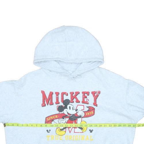 Disney Women Grey Mickey Mouse Pullover Hoodie XL