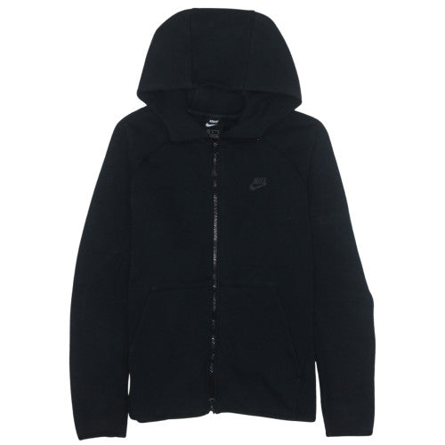 Nike Men's Black Full Zip Hoodie Size M Fleece Sweatshirt