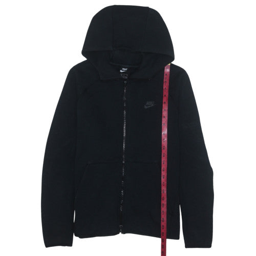 Nike Men's Black Full Zip Hoodie Size M Fleece Sweatshirt