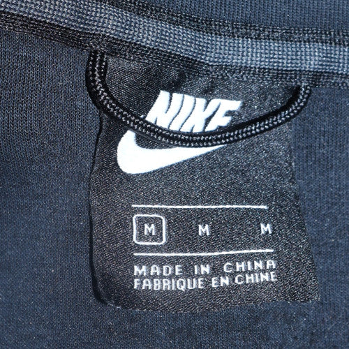 Nike Men's Black Full Zip Hoodie Size M Fleece Sweatshirt