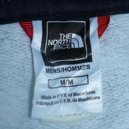 The North Face Men's Grey Pullover Hoodie M Outdoor Fleece Logo
