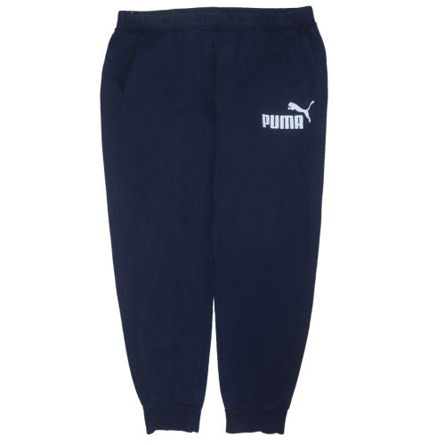 Puma Men's Blue XL Jogger Fleece Sweatpants with Pockets