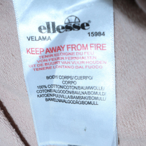 Ellesse Womens Beige Cotton Jogger Trousers Size 14
