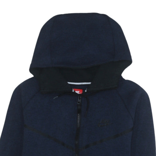 Nike Men's Blue Full Zip Hoodie Medium Fleece Sportswear