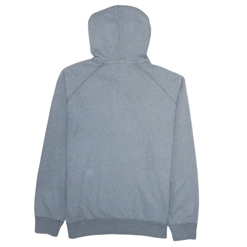 GAP Mens Grey Pullover Hoodie L Logo Print Fleece Sweatshirt