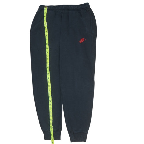 Nike Men's Black M Fleece Jogger Sweatpants with Red Logo
