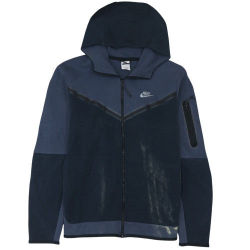 Nike Men's Blue Full Zip Hooded Sweatshirt L Regular Fit