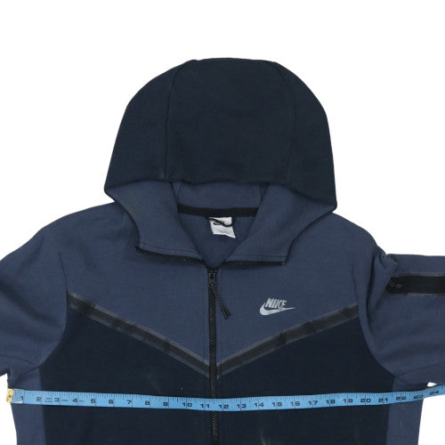 Nike Men's Blue Full Zip Hooded Sweatshirt L Regular Fit