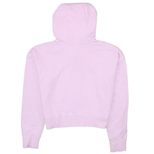 Nike Womens Pink Pullover Hoodie XL Relaxed Fit Cotton Blend Sweatshirt