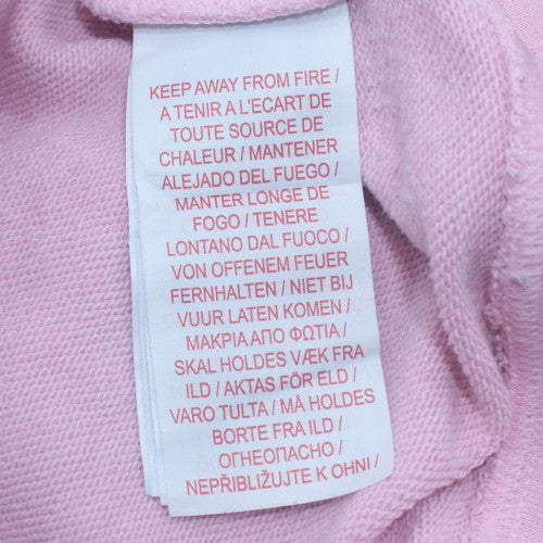 Nike Womens Pink Pullover Hoodie XL Relaxed Fit Cotton Blend Sweatshirt