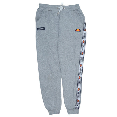 Ellesse Womens Grey Jogger Sweatpants UK 8 Cotton Blend Side Stripe