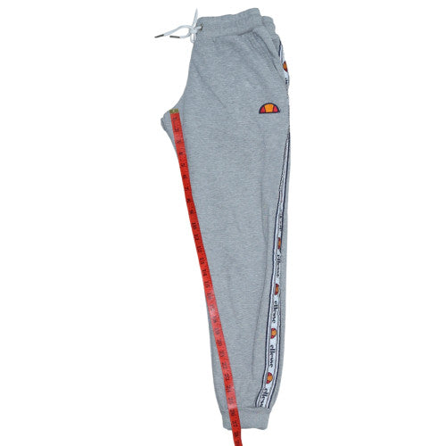 Ellesse Womens Grey Jogger Sweatpants UK 8 Cotton Blend Side Stripe