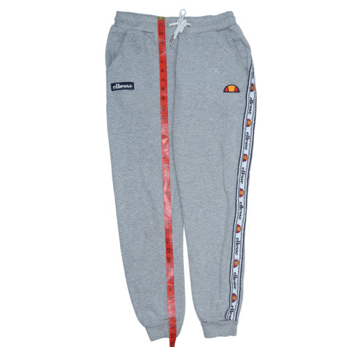 Ellesse Womens Grey Jogger Sweatpants UK 8 Cotton Blend Side Stripe