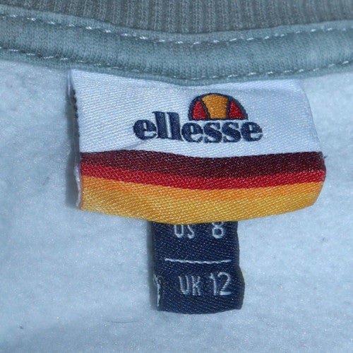 Ellesse Womens Grey Camouflage Crew Neck Sweatshirt UK 12