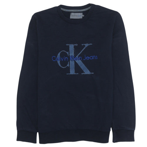 Calvin Klein Jeans Men's Blue XL Pullover Crew Neck Sweatshirt