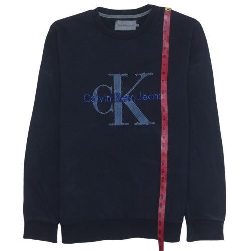 Calvin Klein Jeans Men's Blue XL Pullover Crew Neck Sweatshirt