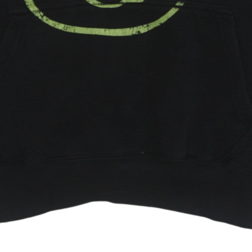 boohooMAN Men's Black Nirvana Pullover Hoodie Size L Graphic Fleece