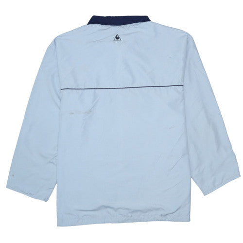 Le Coq Sportif Mens Light Blue Full Zip Windbreaker Jacket XL