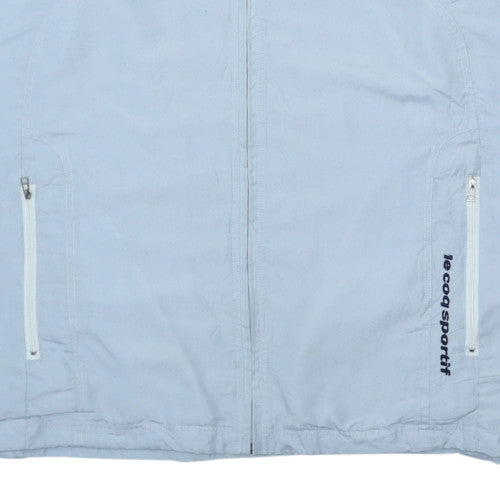Le Coq Sportif Mens Light Blue Full Zip Windbreaker Jacket XL