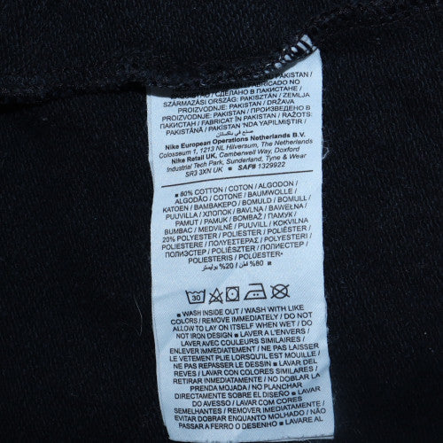 Nike Men's Black Cotton Crew Neck Pullover Sweatshirt Size L