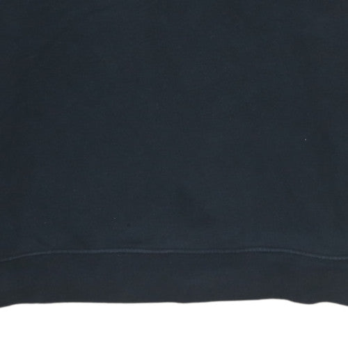 Nike Men's Black Cotton Crew Neck Pullover Sweatshirt Size L