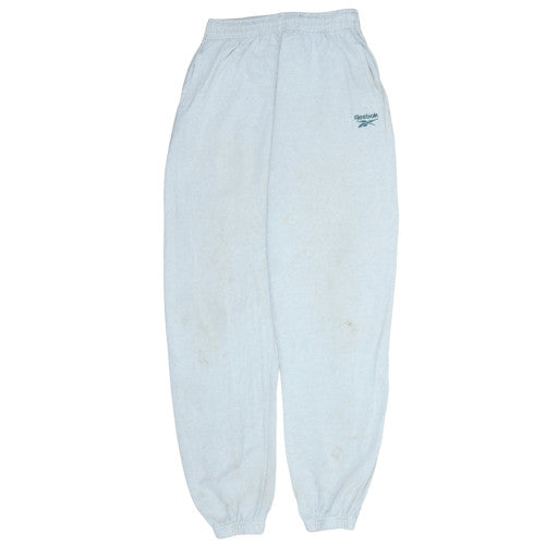 Reebok Mens Grey Fleece Sweatpants M Tapered Fit Casual Joggers