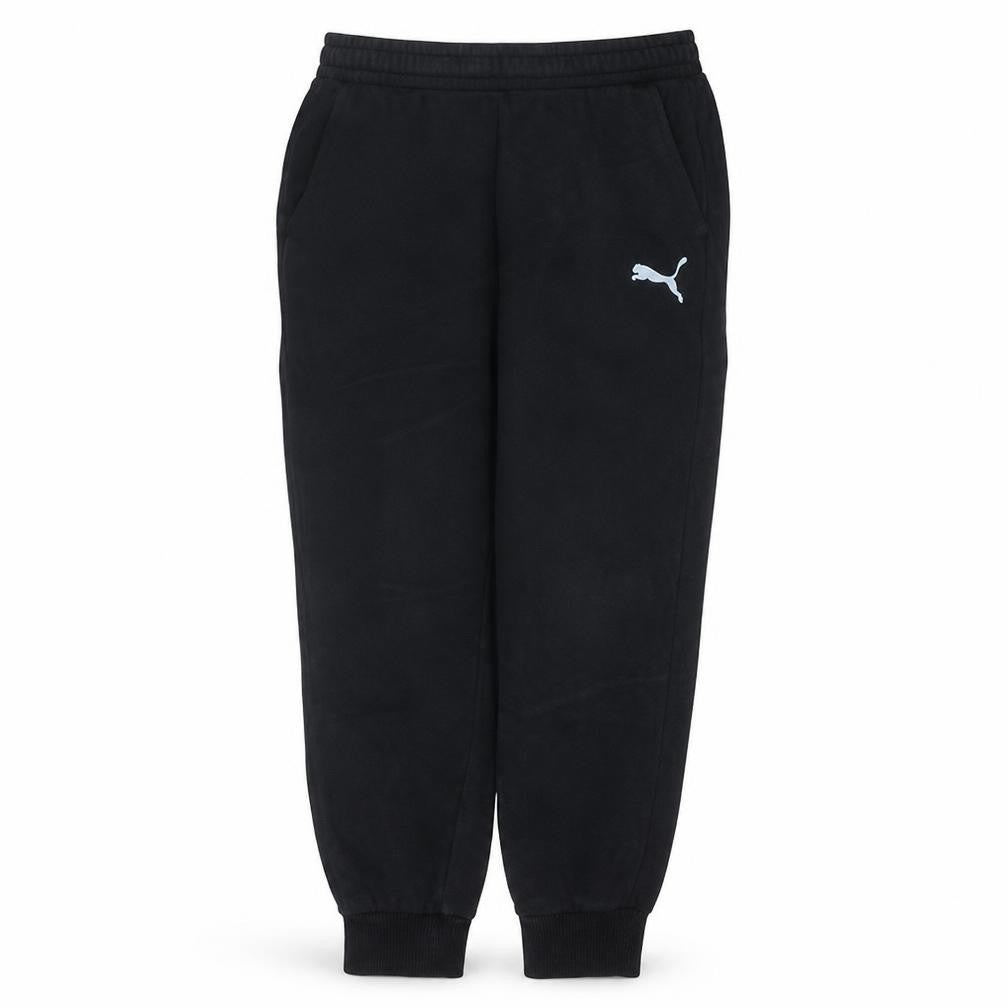 Puma Men's Black Fleece Jogger Trousers Size L Regular Fit