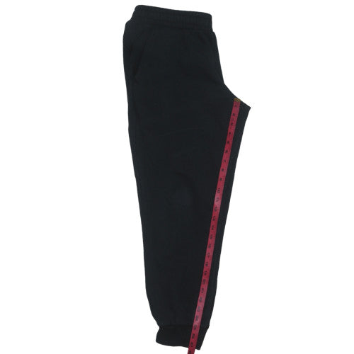 Puma Men's Black Fleece Jogger Trousers Size L Regular Fit
