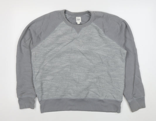 GAP Men’s Grey Long Sleeve Crew Neck Pullover Sweatshirt Size L