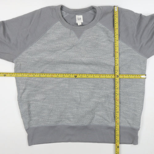 GAP Men’s Grey Long Sleeve Crew Neck Pullover Sweatshirt Size L
