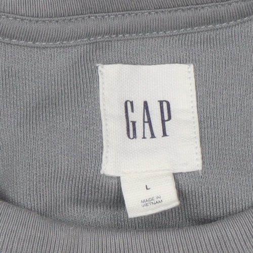 GAP Men’s Grey Long Sleeve Crew Neck Pullover Sweatshirt Size L