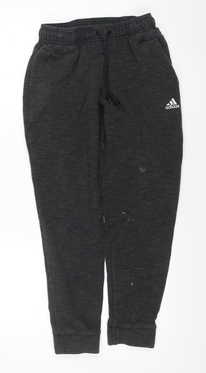 Adidas Men's Black Jogger Sweatpants Size S Tapered Fleece