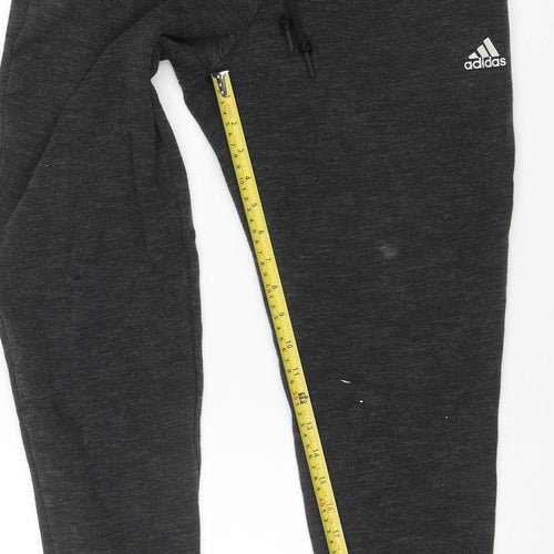 Adidas Men's Black Jogger Sweatpants Size S Tapered Fleece